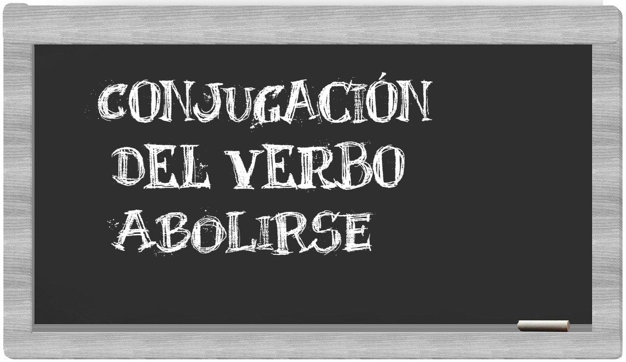 ¿abolirse en sílabas?