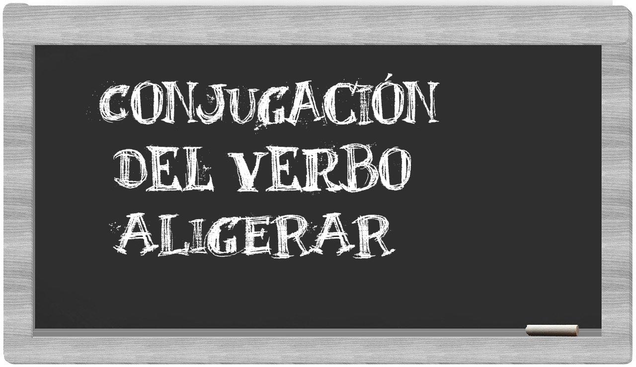 ¿aligerar en sílabas?