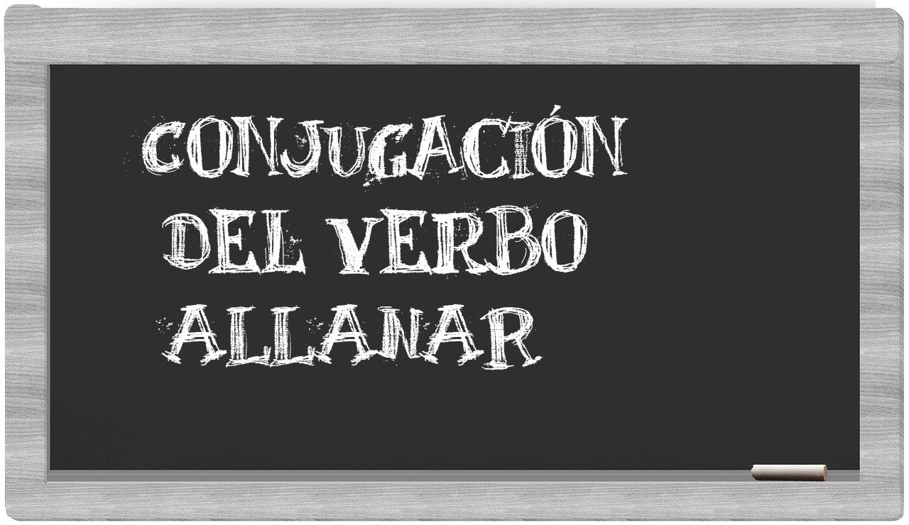 ¿allanar en sílabas?