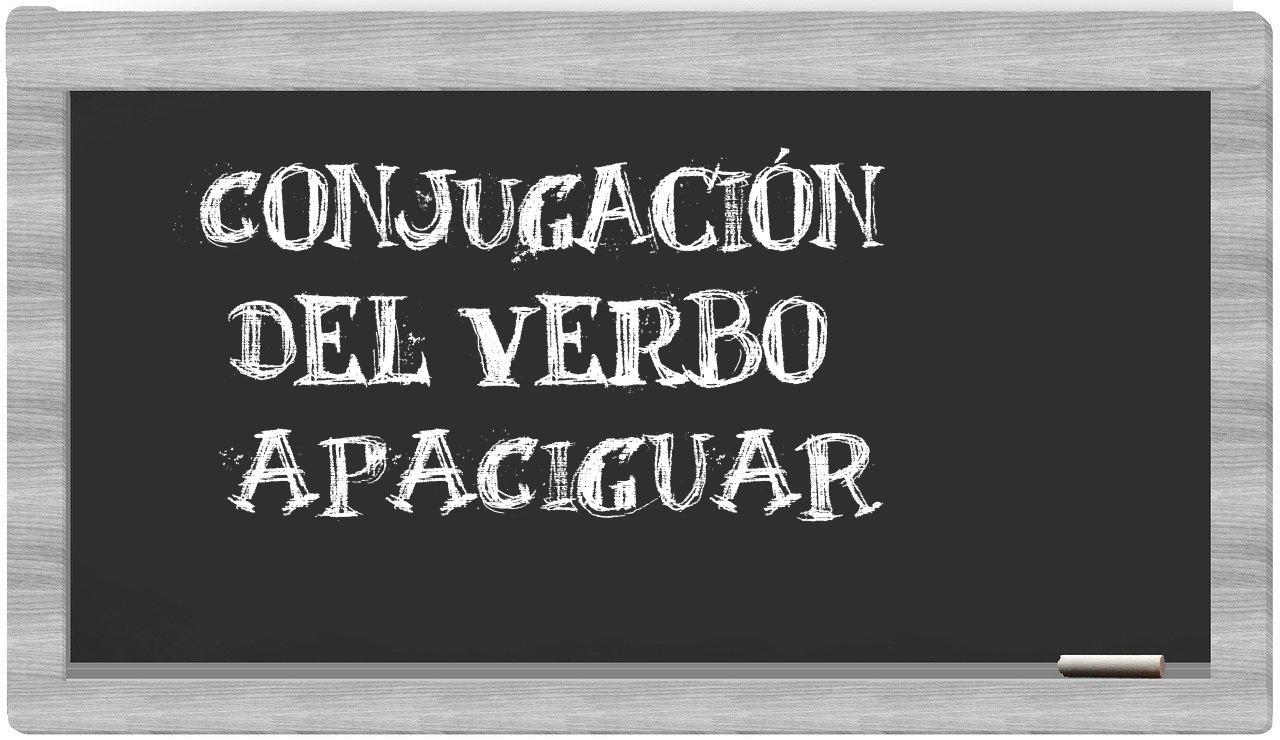 ¿apaciguar en sílabas?