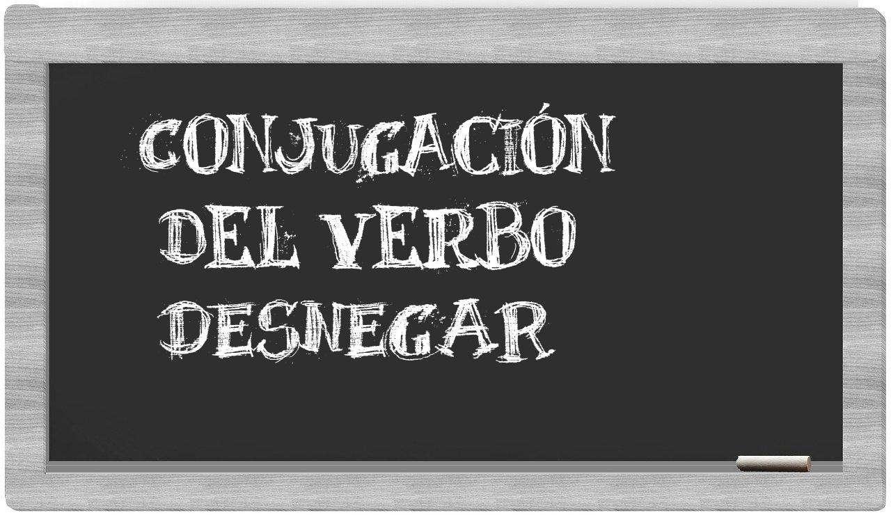 ¿desnegar en sílabas?