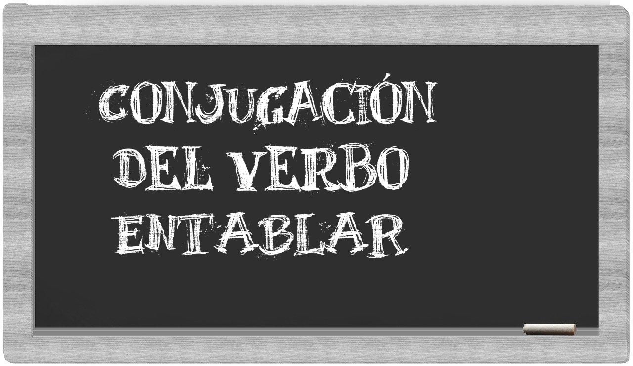 ¿entablar en sílabas?
