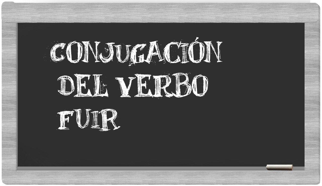 ¿fuir en sílabas?