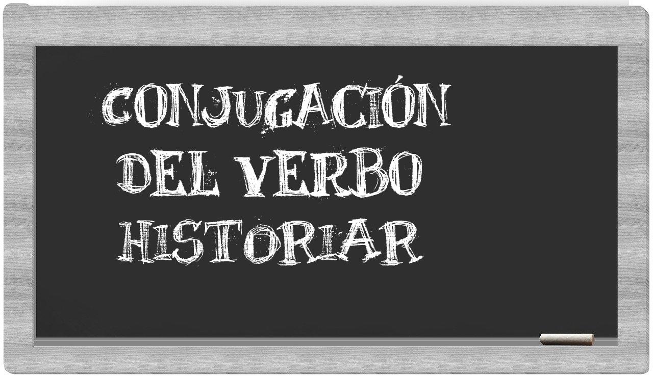¿historiar en sílabas?