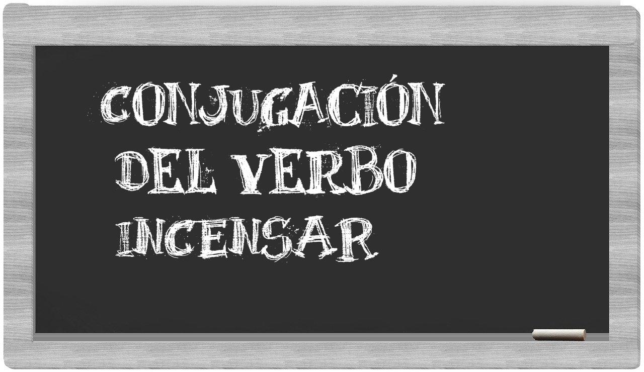 ¿incensar en sílabas?