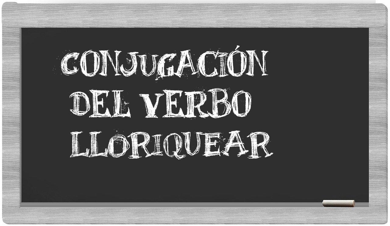 ¿lloriquear en sílabas?