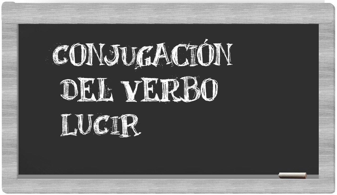 ¿lucir en sílabas?
