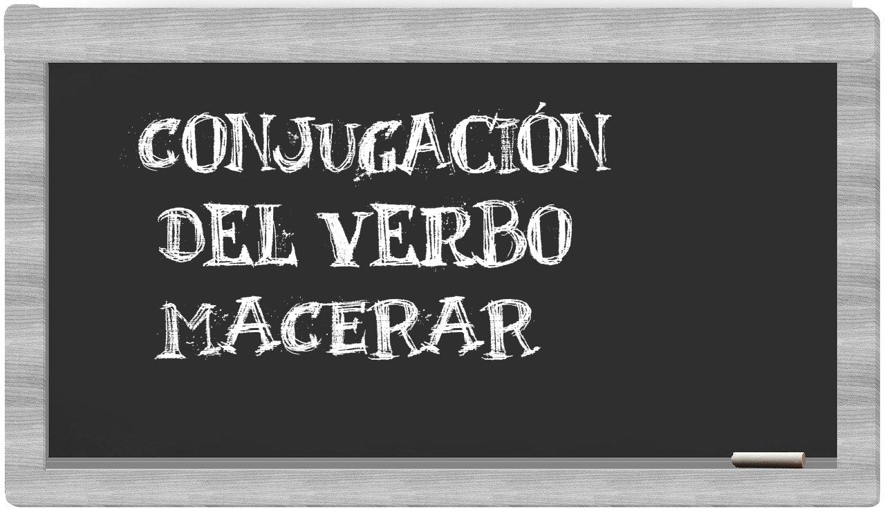 ¿macerar en sílabas?