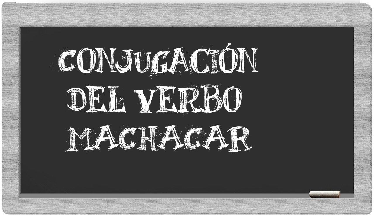 ¿machacar en sílabas?