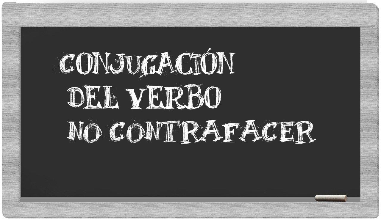 ¿no contrafacer en sílabas?