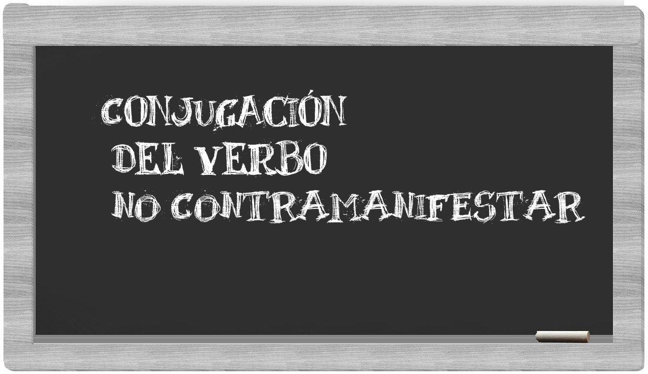 ¿no contramanifestar en sílabas?