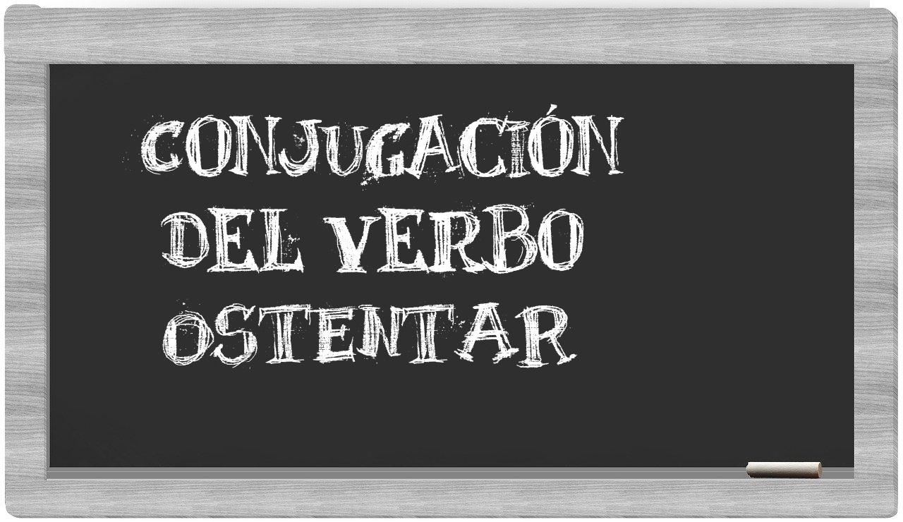 ¿ostentar en sílabas?