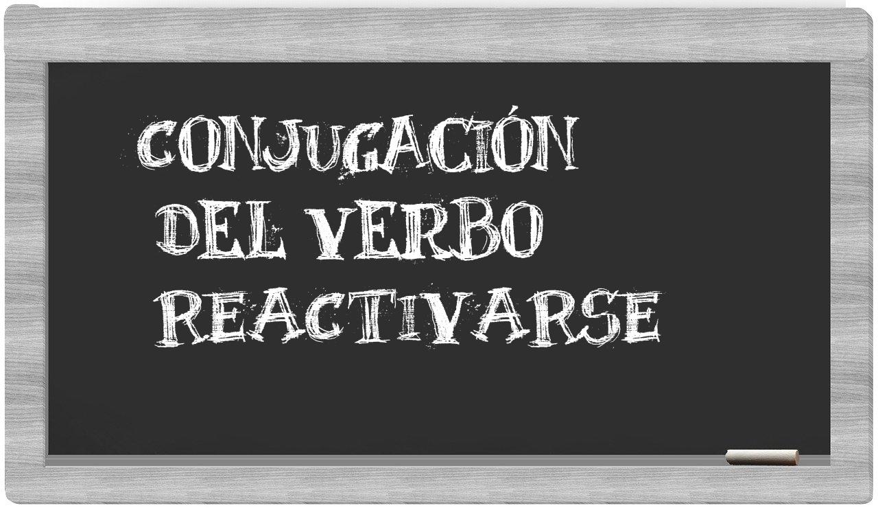 ¿reactivarse en sílabas?
