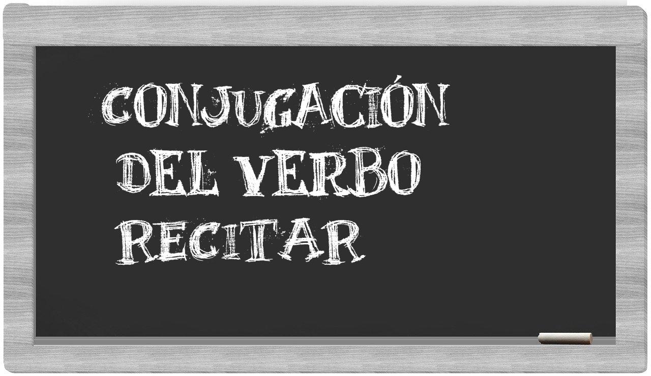 ¿recitar en sílabas?