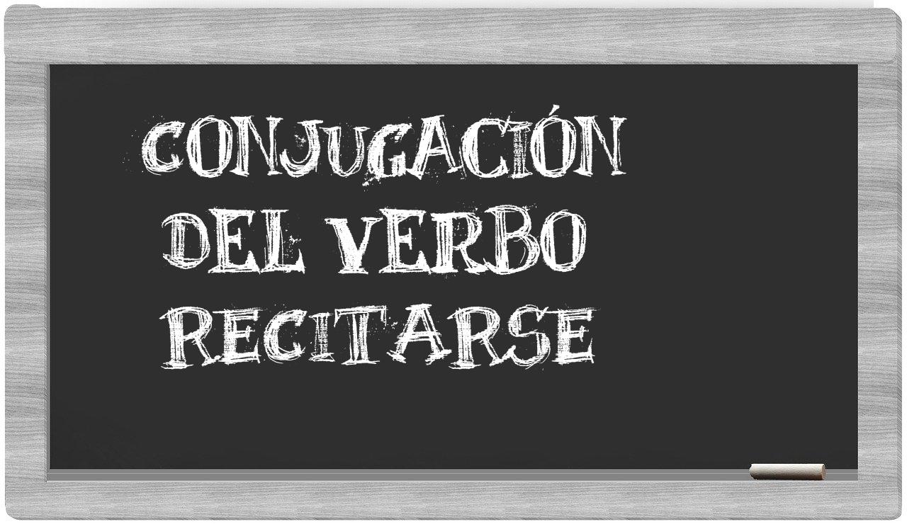 ¿recitarse en sílabas?