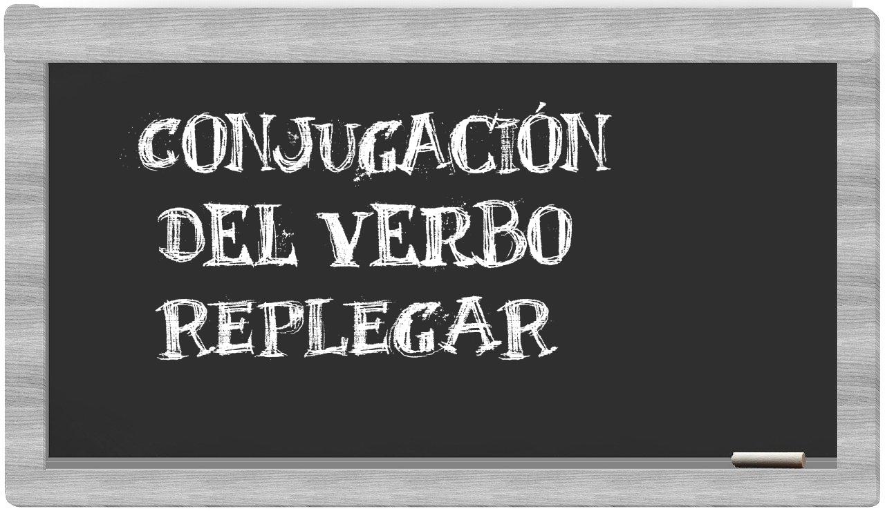 ¿replegar en sílabas?