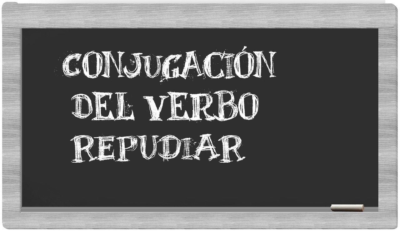 ¿repudiar en sílabas?