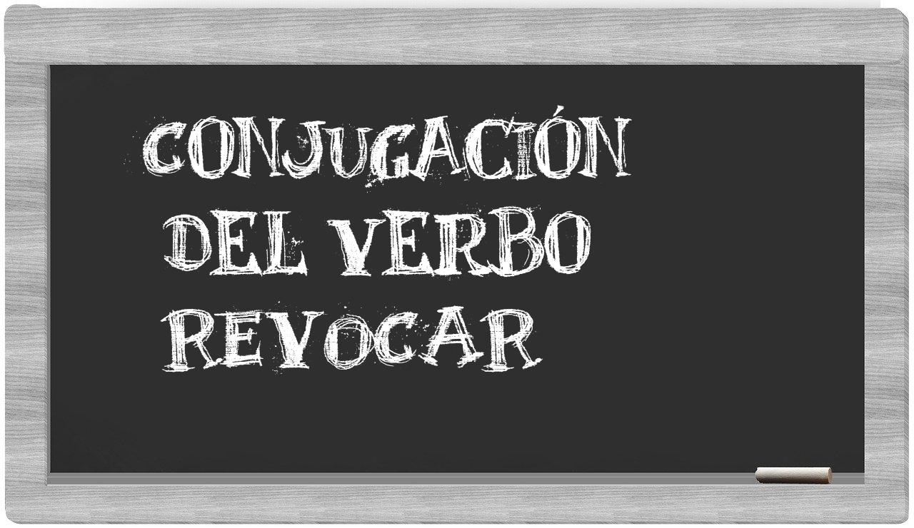 ¿revocar en sílabas?