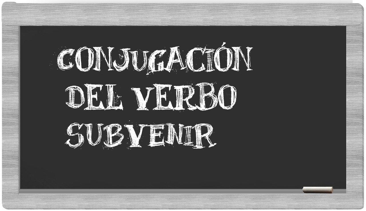 ¿subvenir en sílabas?