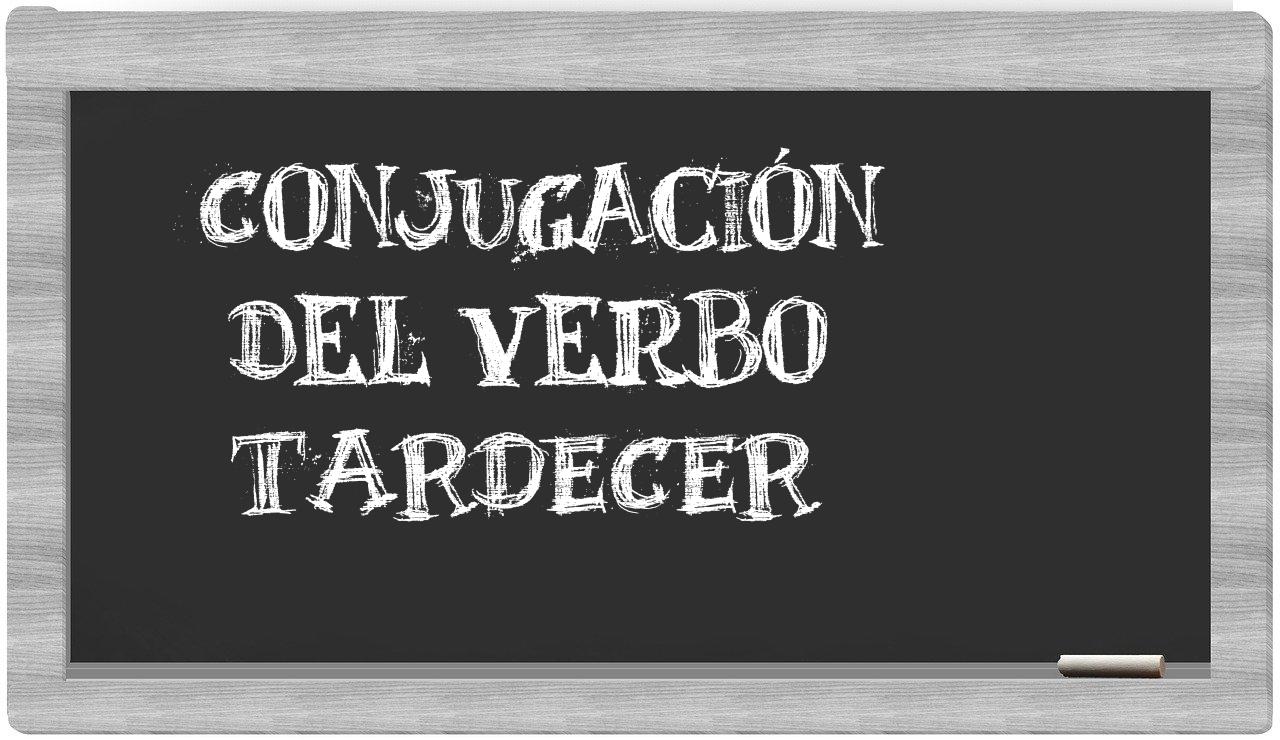 ¿tardecer en sílabas?